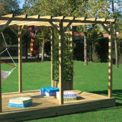 Pergola Bois Double 6,75 x 3,5 m